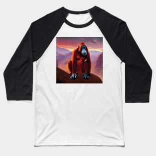 Orangutan on a mountain side Baseball T-Shirt